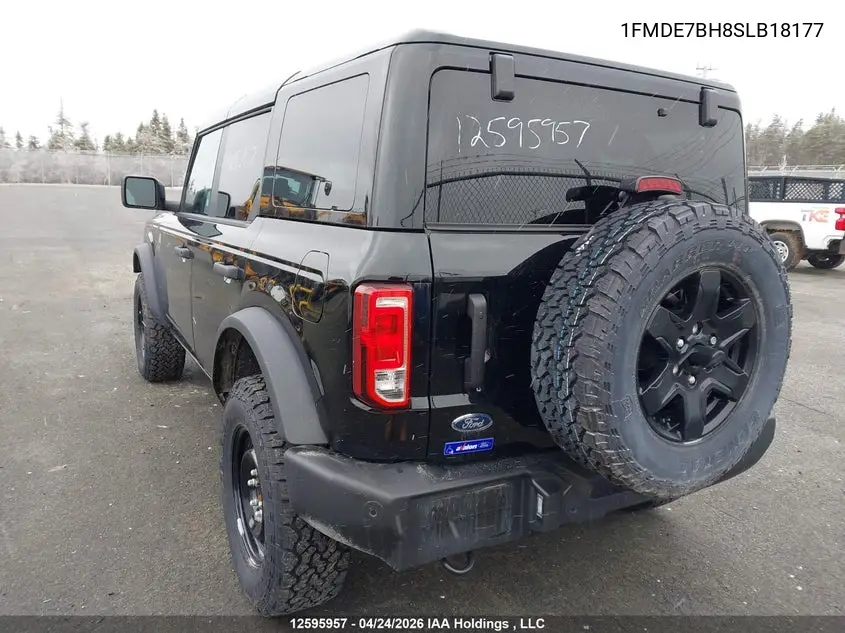 2025 Ford Bronco Big Bend VIN: 1FMDE7BH8SLB18177 Lot: 12595957