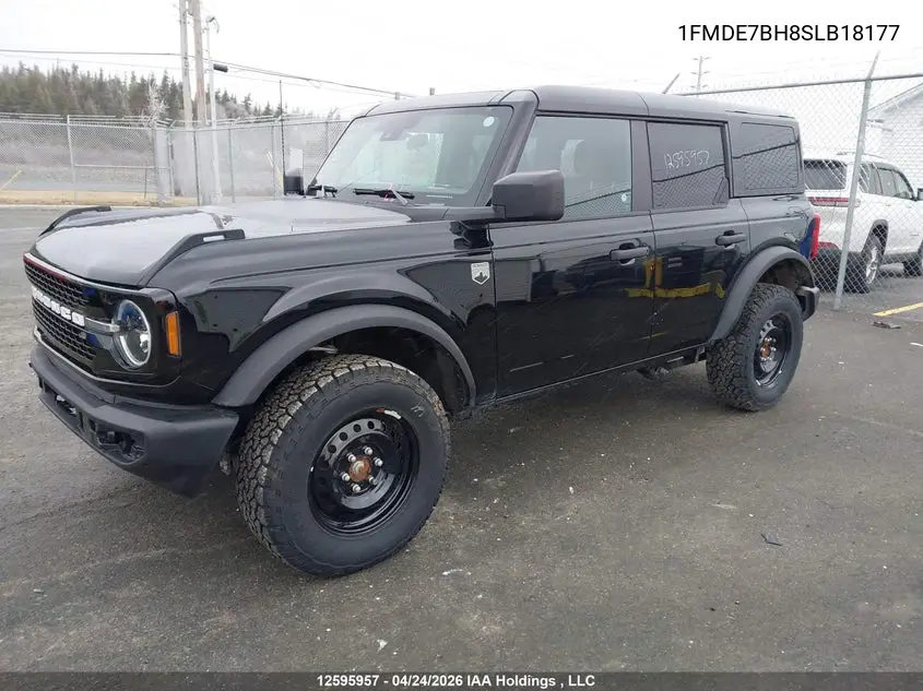 2025 Ford Bronco Big Bend VIN: 1FMDE7BH8SLB18177 Lot: 12595957
