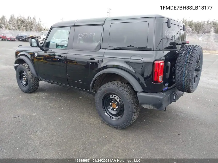 2025 Ford Bronco Big Bend VIN: 1FMDE7BH8SLB18177 Lot: 12595957