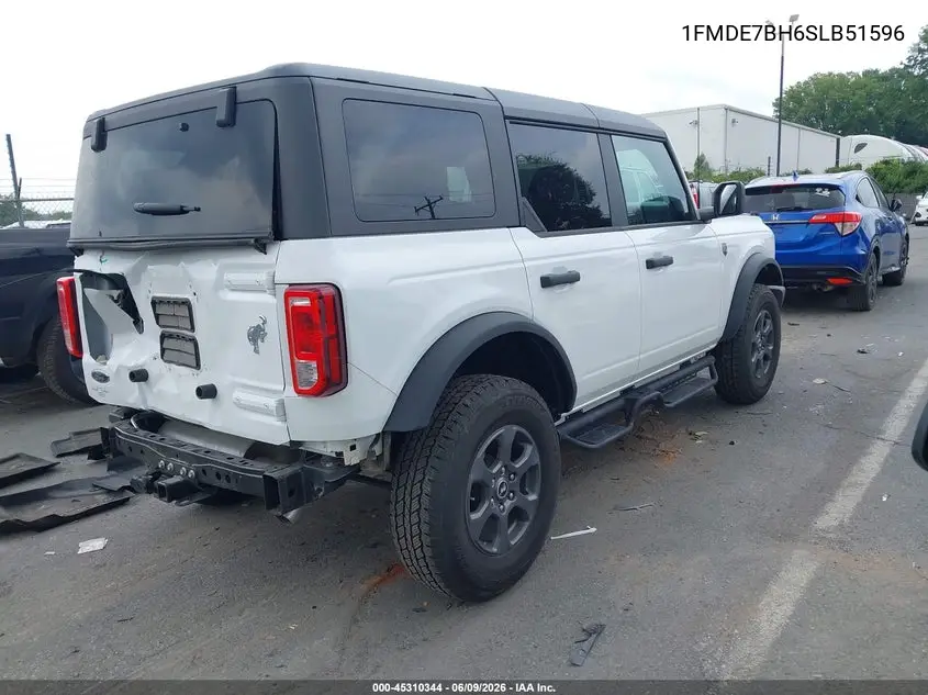 2025 Ford Bronco Big Bend VIN: 1FMDE7BH6SLB51596 Lot: 45310344