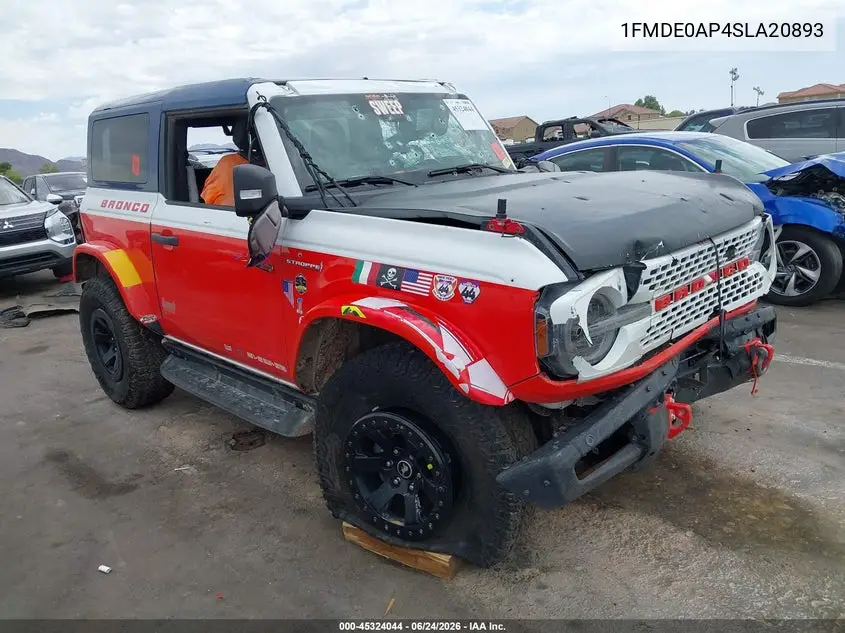 2025 Ford Bronco Stroppe Edition VIN: 1FMDE0AP4SLA20893 Lot: 45324044