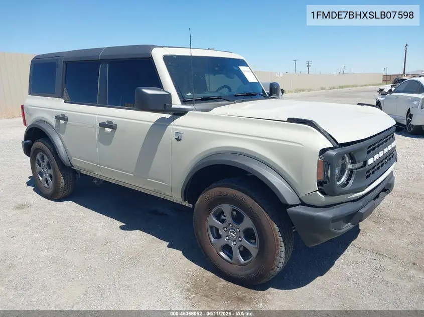 2025 Ford Bronco Big Bend VIN: 1FMDE7BHXSLB07598 Lot: 45366052
