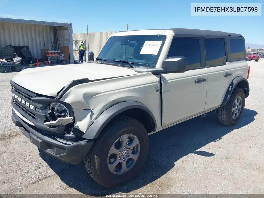 2025 Ford Bronco Big Bend VIN: 1FMDE7BHXSLB07598 Lot: 45366052