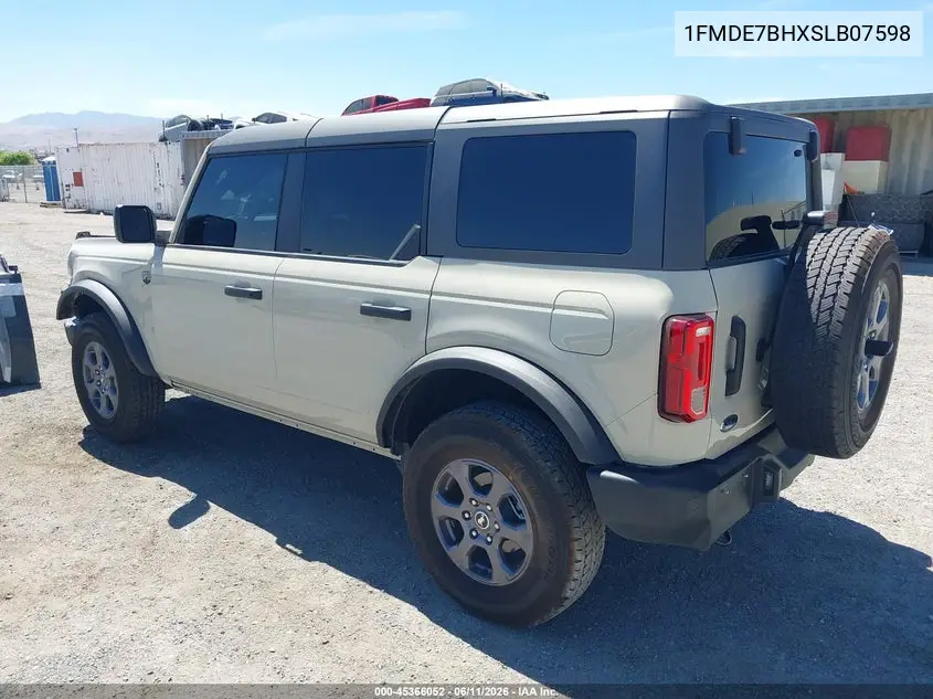 2025 Ford Bronco Big Bend VIN: 1FMDE7BHXSLB07598 Lot: 45366052