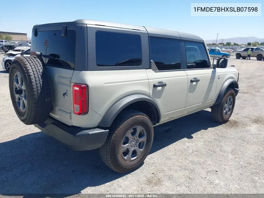 2025 Ford Bronco Big Bend VIN: 1FMDE7BHXSLB07598 Lot: 45366052
