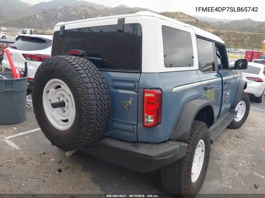 2025 Ford Bronco Heritage Edition VIN: 1FMEE4DP7SLB65742 Lot: 45410427