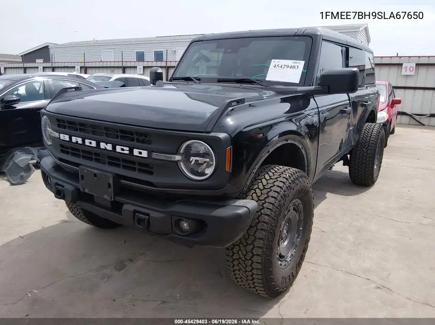2025 Ford Bronco Big Bend VIN: 1FMEE7BH9SLA67650 Lot: 45429403