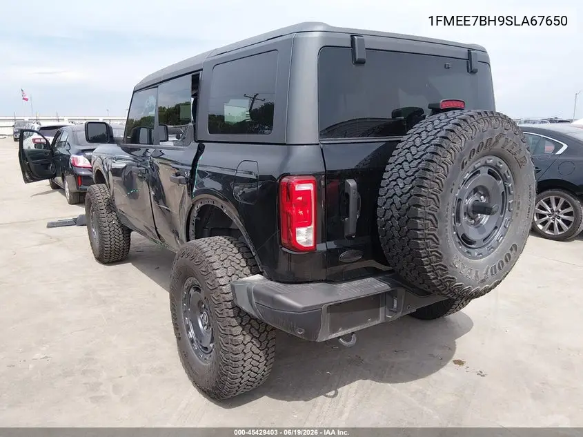 2025 Ford Bronco Big Bend VIN: 1FMEE7BH9SLA67650 Lot: 45429403