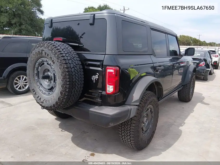 2025 Ford Bronco Big Bend VIN: 1FMEE7BH9SLA67650 Lot: 45429403