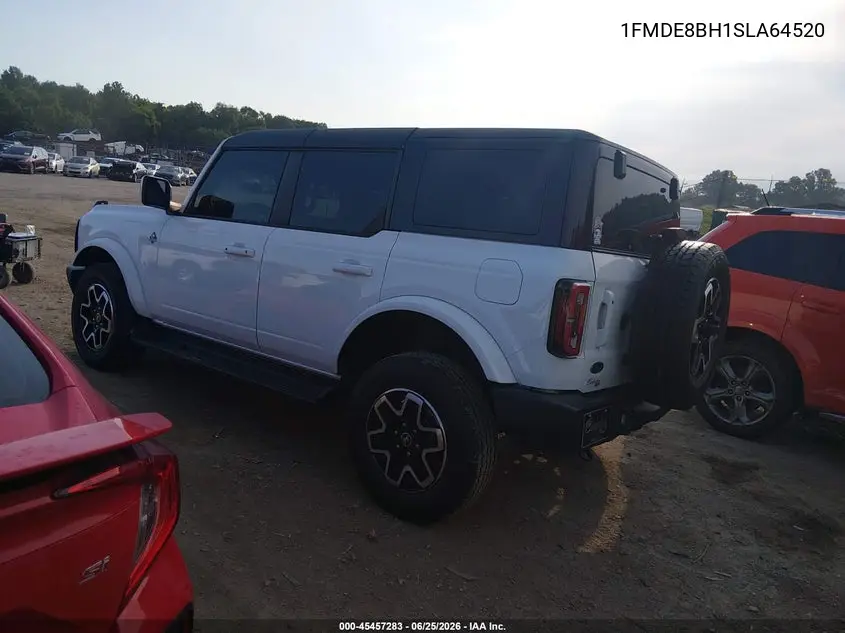 2025 Ford Bronco Outer Banks VIN: 1FMDE8BH1SLA64520 Lot: 45457283