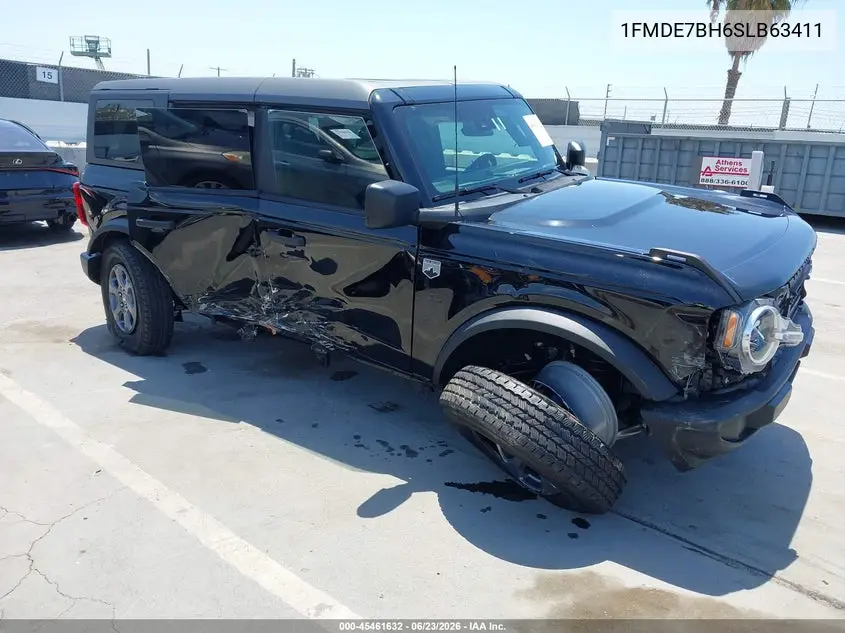 2025 Ford Bronco Big Bend VIN: 1FMDE7BH6SLB63411 Lot: 45461632