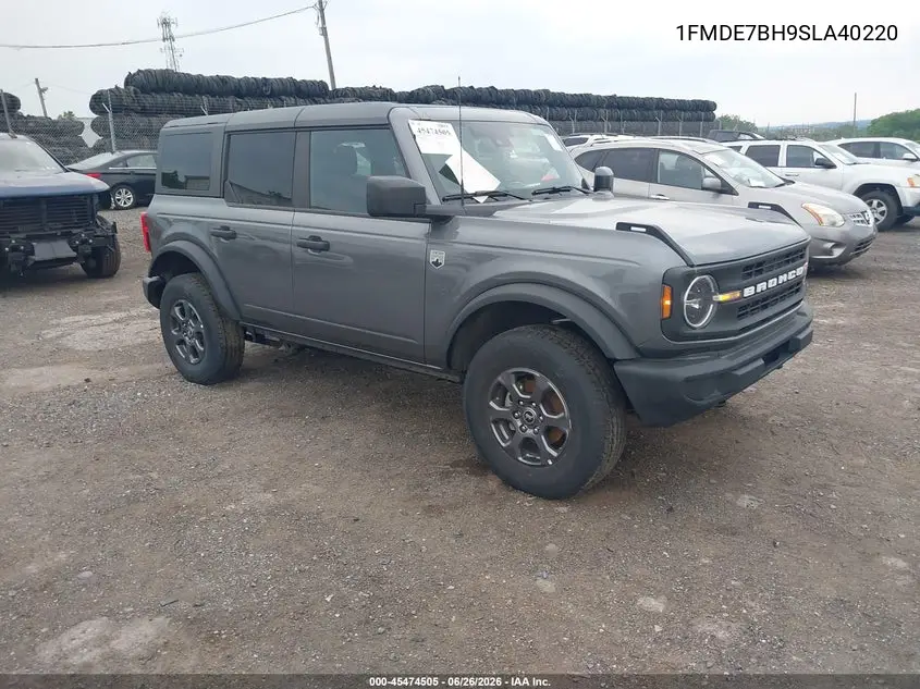 2025 Ford Bronco Big Bend VIN: 1FMDE7BH9SLA40220 Lot: 45474505