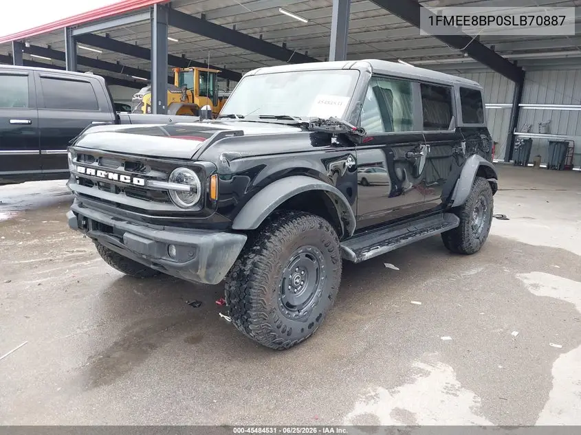 2025 Ford Bronco Outer Banks VIN: 1FMEE8BP0SLB70887 Lot: 45484531