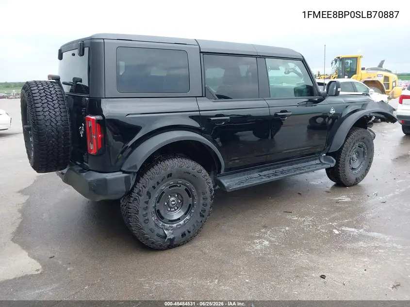 2025 Ford Bronco Outer Banks VIN: 1FMEE8BP0SLB70887 Lot: 45484531