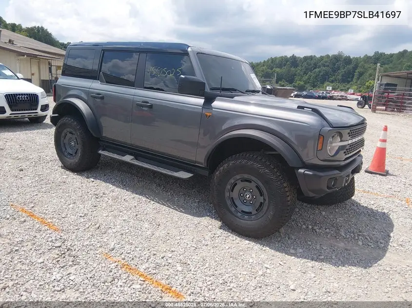 2025 Ford Bronco Badlands VIN: 1FMEE9BP7SLB41697 Lot: 45525025