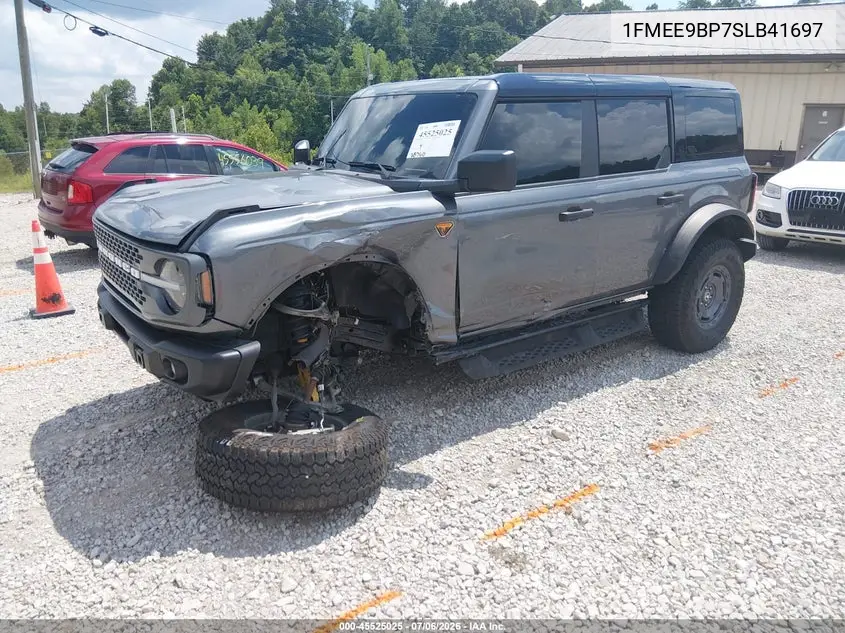 2025 Ford Bronco Badlands VIN: 1FMEE9BP7SLB41697 Lot: 45525025