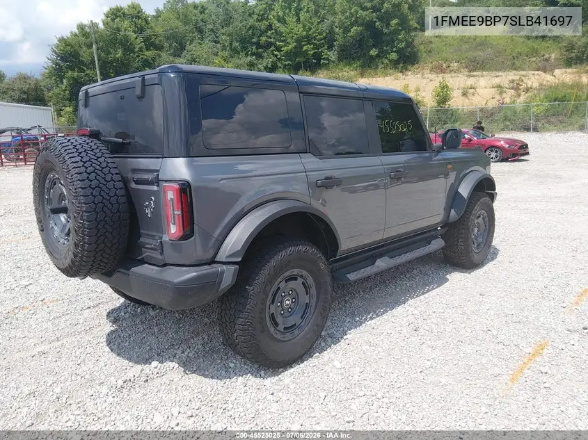2025 Ford Bronco Badlands VIN: 1FMEE9BP7SLB41697 Lot: 45525025