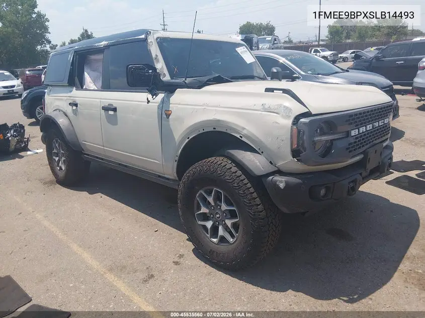2025 Ford Bronco Badlands VIN: 1FMEE9BPXSLB14493 Lot: 45535560