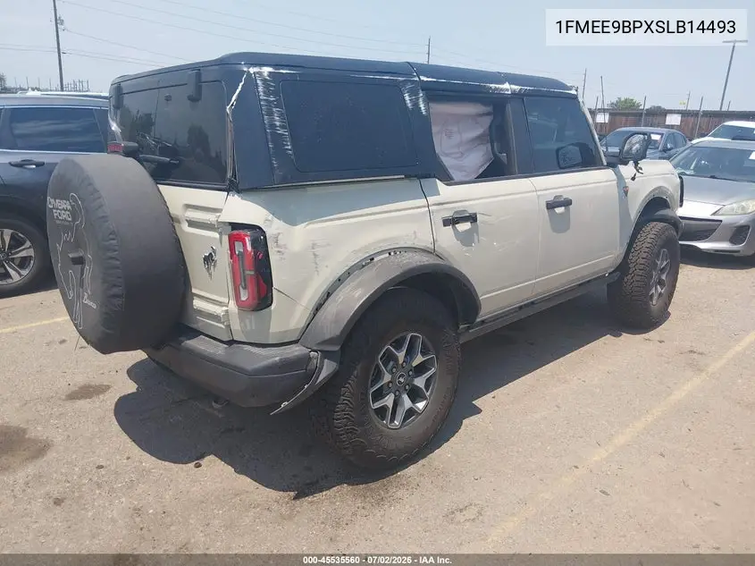 2025 Ford Bronco Badlands VIN: 1FMEE9BPXSLB14493 Lot: 45535560