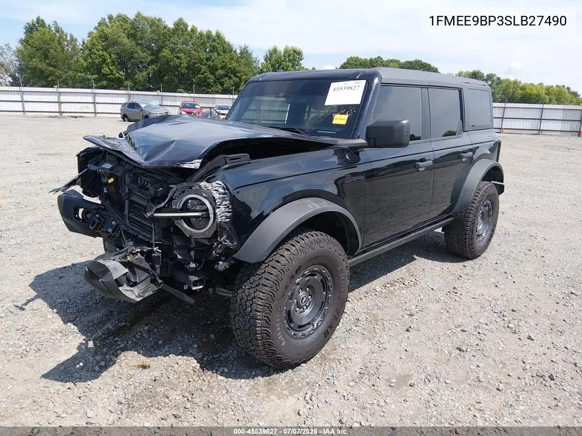 2025 Ford Bronco Badlands VIN: 1FMEE9BP3SLB27490 Lot: 45539827