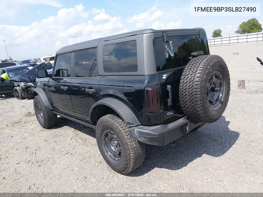 2025 Ford Bronco Badlands VIN: 1FMEE9BP3SLB27490 Lot: 45539827