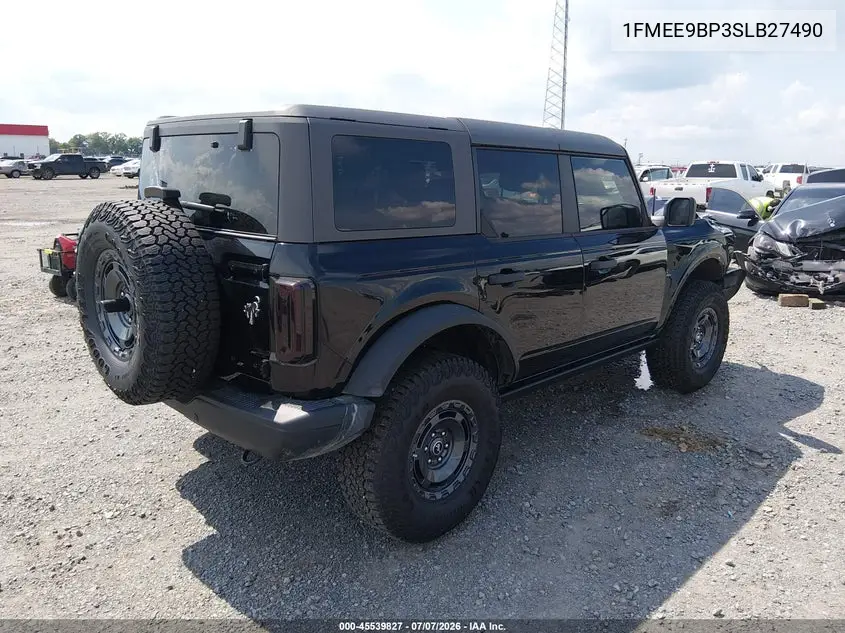 2025 Ford Bronco Badlands VIN: 1FMEE9BP3SLB27490 Lot: 45539827