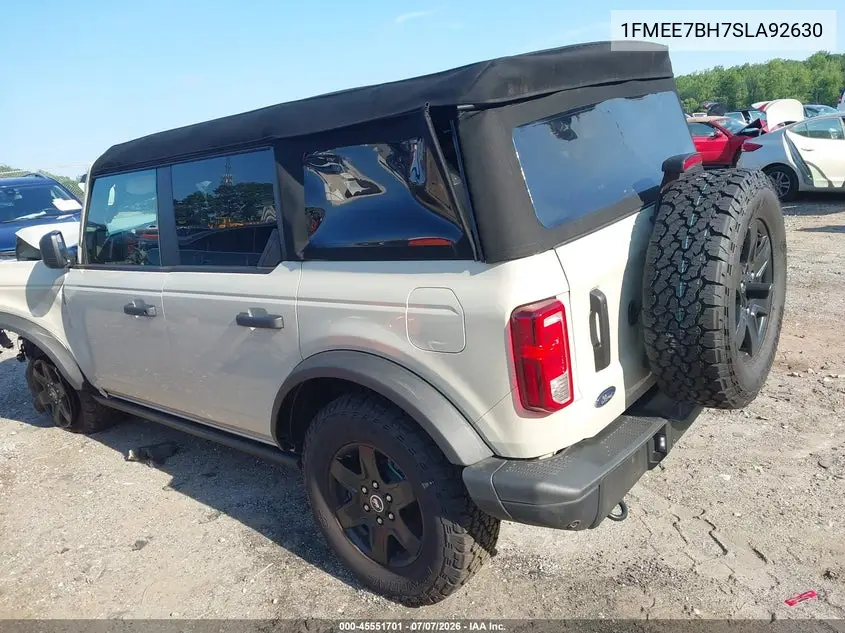 2025 Ford Bronco Big Bend VIN: 1FMEE7BH7SLA92630 Lot: 45551701