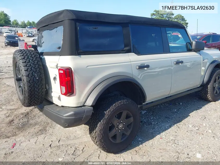 2025 Ford Bronco Big Bend VIN: 1FMEE7BH7SLA92630 Lot: 45551701