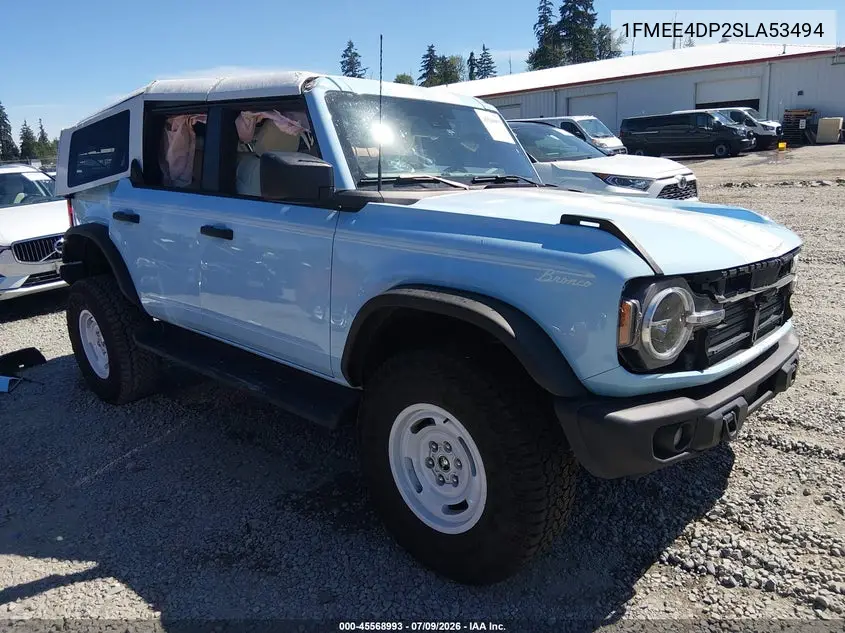 2025 Ford Bronco Heritage Edition VIN: 1FMEE4DP2SLA53494 Lot: 45568993