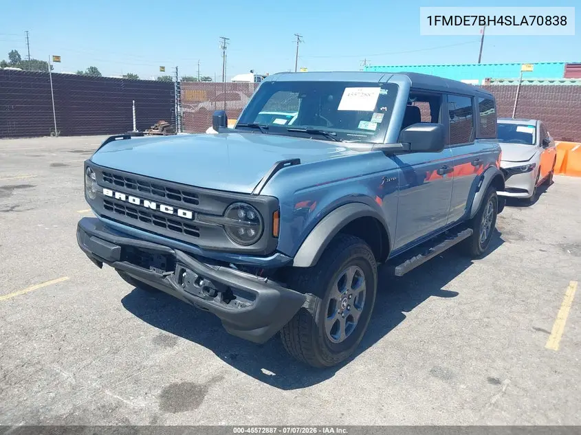 2025 Ford Bronco Big Bend VIN: 1FMDE7BH4SLA70838 Lot: 45572887