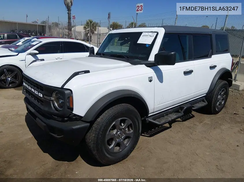2025 Ford Bronco Big Bend VIN: 1FMDE7BH1SLA63247 Lot: 45597565