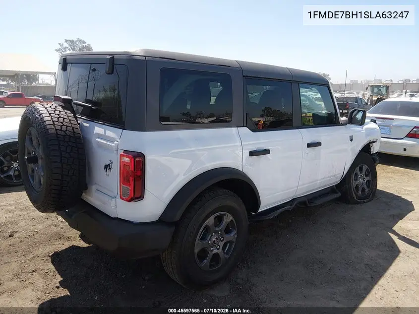 2025 Ford Bronco Big Bend VIN: 1FMDE7BH1SLA63247 Lot: 45597565