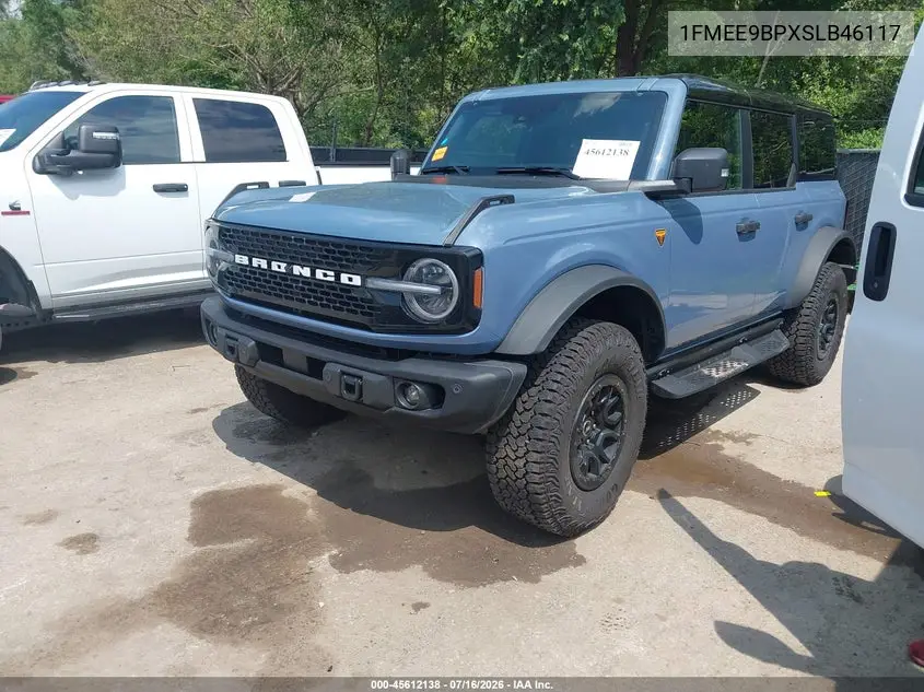 2025 Ford Bronco Badlands VIN: 1FMEE9BPXSLB46117 Lot: 45612138
