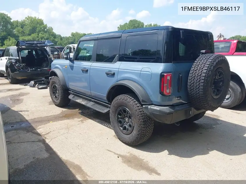 2025 Ford Bronco Badlands VIN: 1FMEE9BPXSLB46117 Lot: 45612138