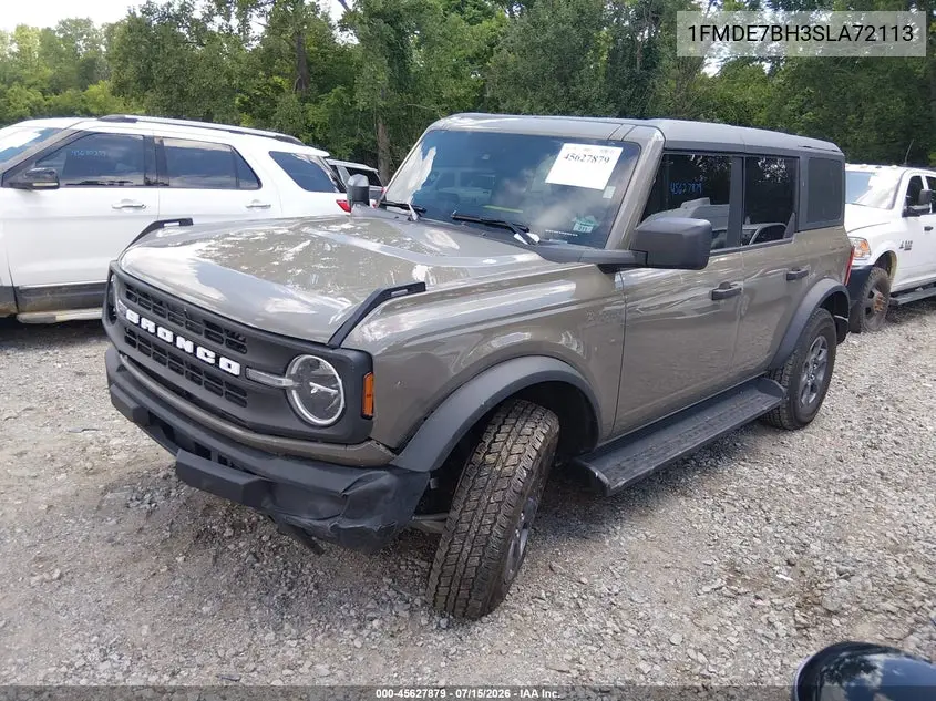 2025 Ford Bronco Big Bend VIN: 1FMDE7BH3SLA72113 Lot: 45627879