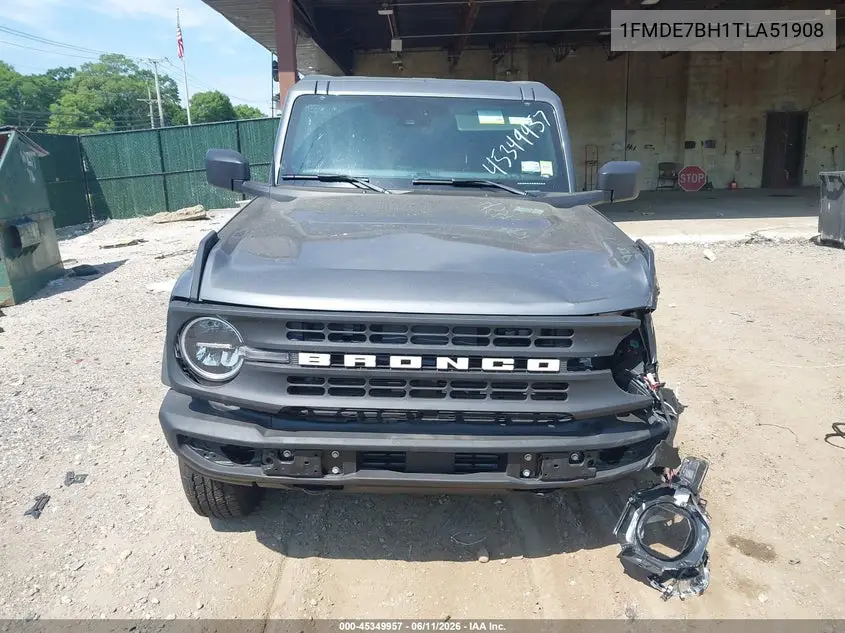 2026 Ford Bronco Big Bend VIN: 1FMDE7BH1TLA51908 Lot: 45349957