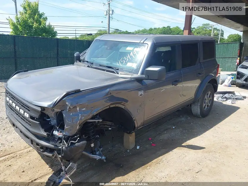 2026 Ford Bronco Big Bend VIN: 1FMDE7BH1TLA51908 Lot: 45349957