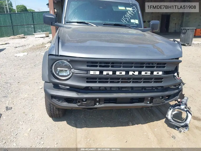 2026 Ford Bronco Big Bend VIN: 1FMDE7BH1TLA51908 Lot: 45349957