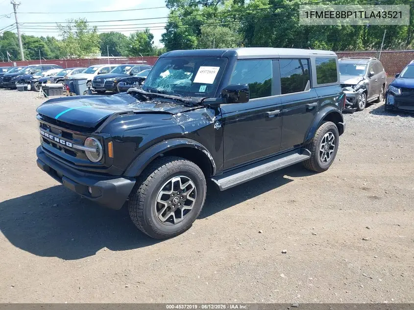 2026 Ford Bronco Outer Banks VIN: 1FMEE8BP1TLA43521 Lot: 45372019