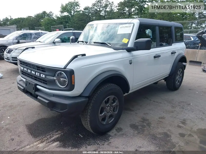 2026 Ford Bronco Big Bend VIN: 1FMDE7BH1TLA51925 Lot: 45520645