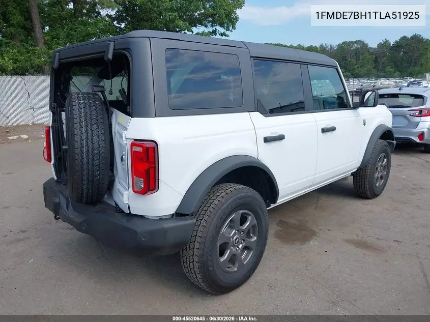 2026 Ford Bronco Big Bend VIN: 1FMDE7BH1TLA51925 Lot: 45520645