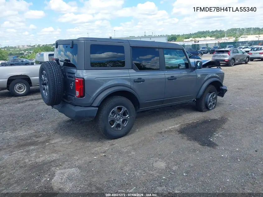 2026 Ford Bronco Big Bend VIN: 1FMDE7BH4TLA55340 Lot: 45531272