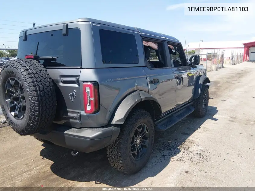 2026 Ford Bronco Badlands VIN: 1FMEE9BP0TLA81103 Lot: 45571780