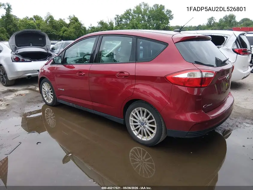 2013 Ford C-Max Hybrid Se VIN: 1FADP5AU2DL526801 Lot: 45217521