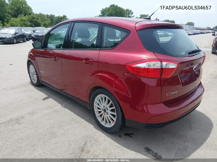 2013 Ford C-Max Hybrid Se VIN: 1FADP5AU6DL534657 Lot: 45249532