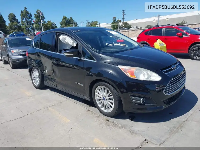 2013 Ford C-Max Hybrid Sel VIN: 1FADP5BU6DL553692 Lot: 45290219