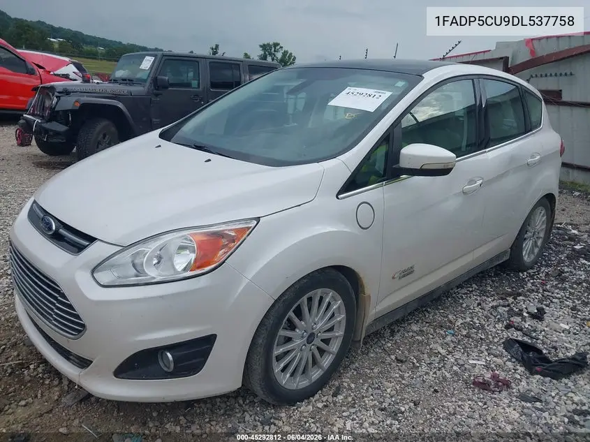 2013 Ford C-Max Energi Sel VIN: 1FADP5CU9DL537758 Lot: 45292812
