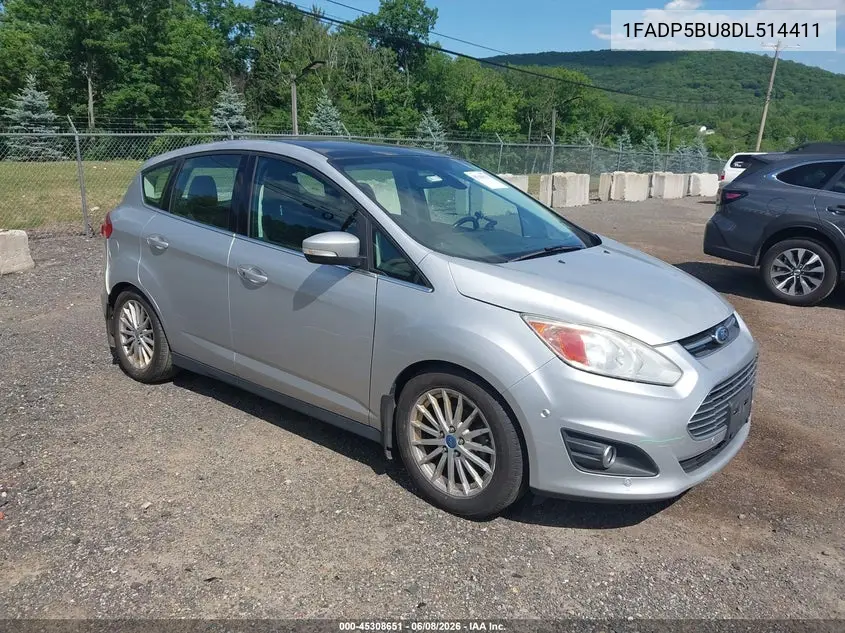 2013 Ford C-Max Hybrid Sel VIN: 1FADP5BU8DL514411 Lot: 45308651