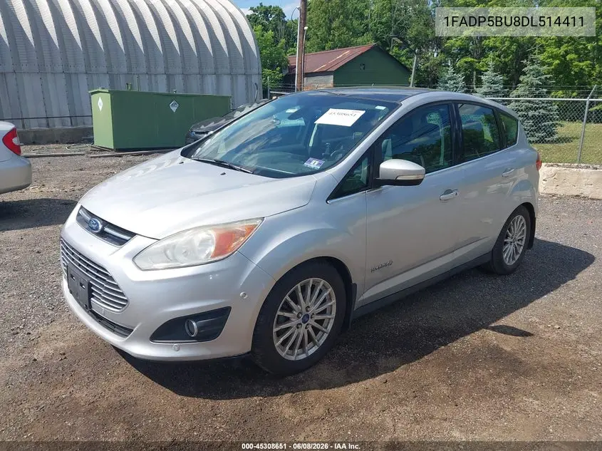 2013 Ford C-Max Hybrid Sel VIN: 1FADP5BU8DL514411 Lot: 45308651