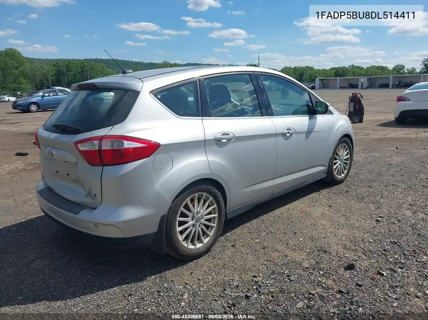 2013 Ford C-Max Hybrid Sel VIN: 1FADP5BU8DL514411 Lot: 45308651